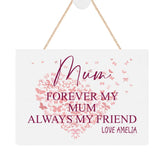 ukgiftstoreonline Personalised Mum Sentiment Keepsake Plaque Gift